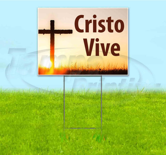 Cristo Vive Yard Sign