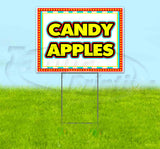 Candy Apples Carnival Yard Sign