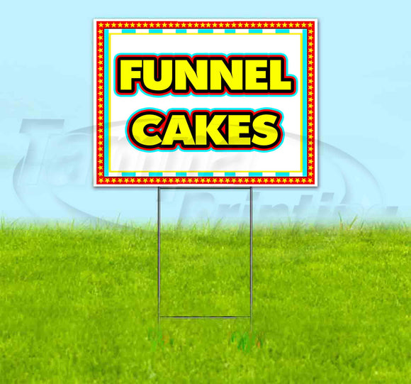 Funnel Cakes Carnival Yard Sign