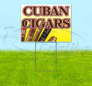 Cuban Cigars Yard Sign