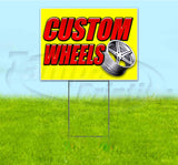 Custom Wheels Yard Sign