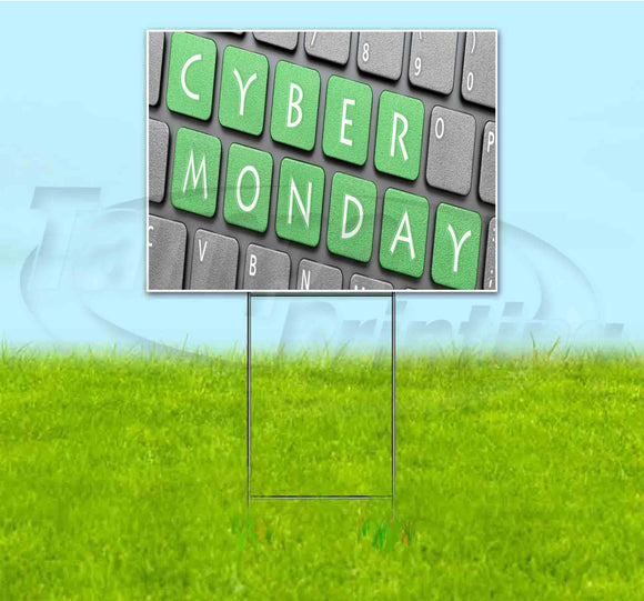 Cyber Monday Yard Sign