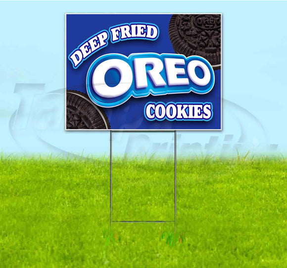 Deep Fried Oreo Cookies Yard Sign