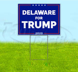 Delaware For Trump Yard Sign