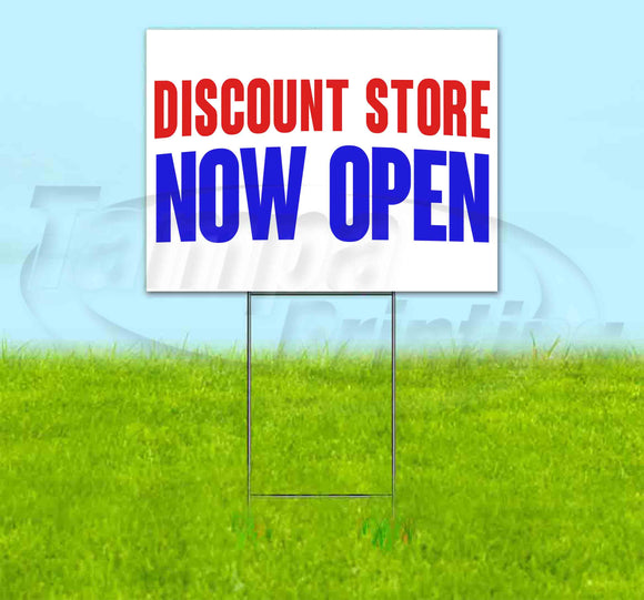 Discount Store Now Open Yard Sign