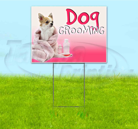 Dog Grooming Yard Sign
