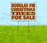 Douglas Fir Christmas Trees For Sale Yard Sign