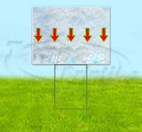 Down Arrow Yard Sign