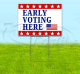 Early Voting Here Yard Sign