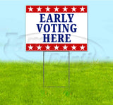 Early Voting Here Yard Sign