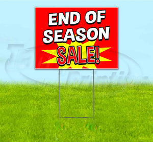 End Of Season Sale Yard Sign