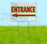 Entrance Arrow Yard Sign