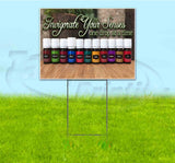 Essential Oils Invigorate Your Senses Yard Sign