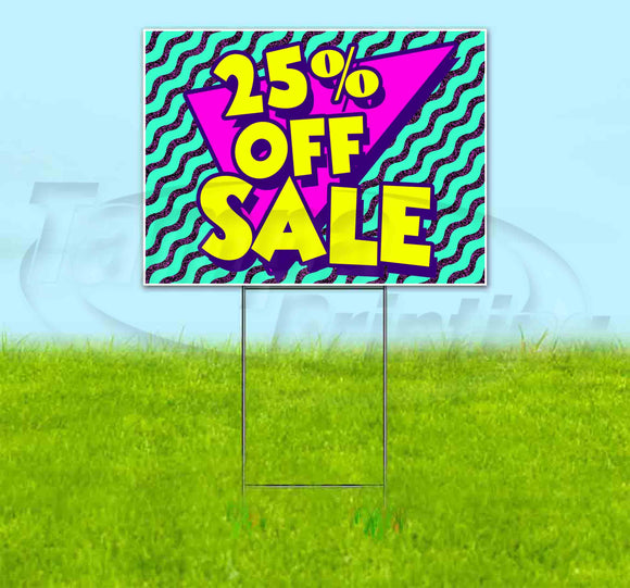 25% Off Sale Yard Sign