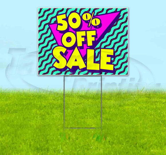 50% Off Sale Yard Sign