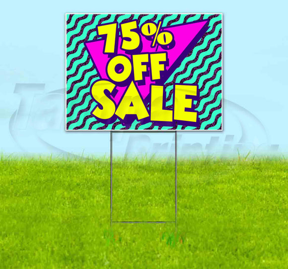 75% Off Sale Yard Sign
