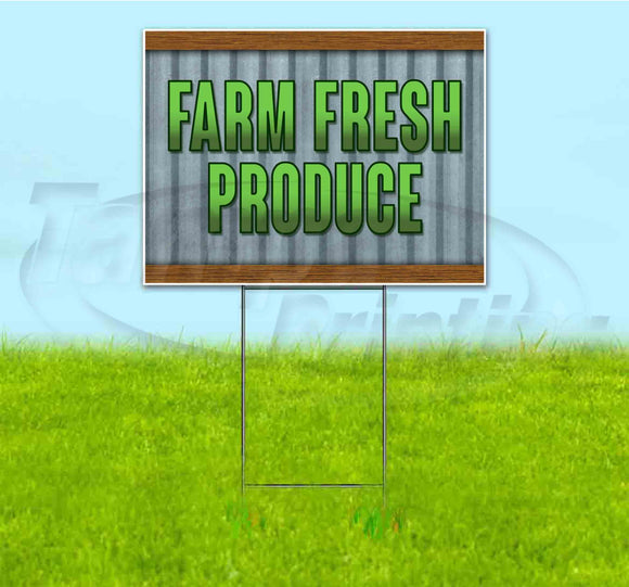 Farm Fresh Produce Yard Sign