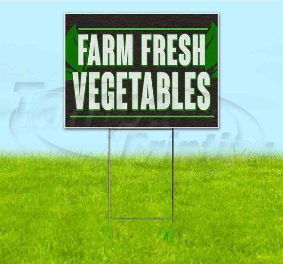 Farm Fresh Vegetables Yard Sign