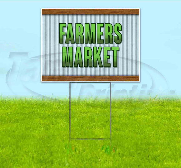 Farmers Market Yard Sign