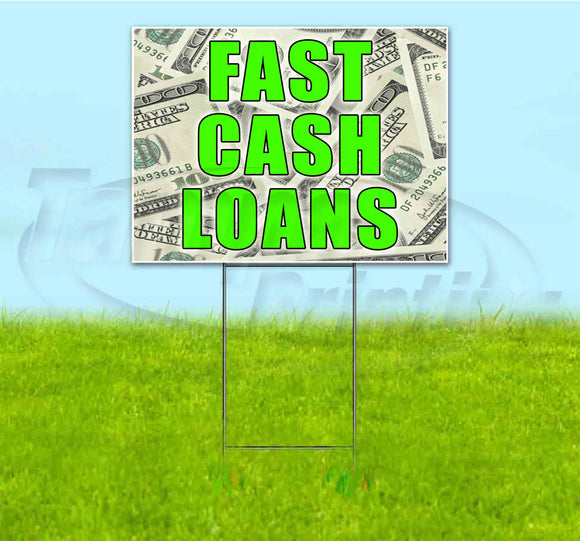 Fast Cash Loans Yard Sign