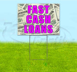Fast Cash Loans Yard Sign