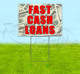 Fast Cash Loans Yard Sign