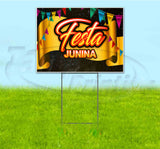 Festa Junina Ribbon Yard Sign