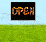 Open Yard Sign