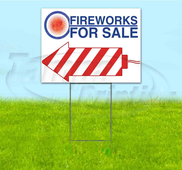 Fireworks For Sale Yard Sign