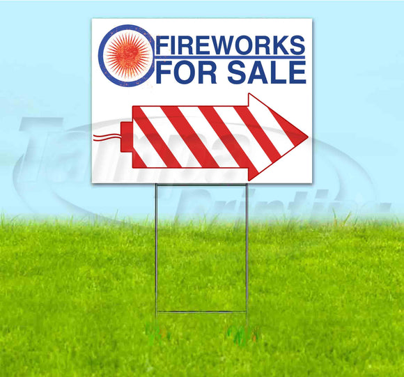 Fireworks For Sale Yard Sign