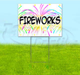 Fireworks Yard Sign