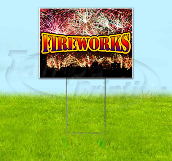 Fireworks v2 Yard Sign