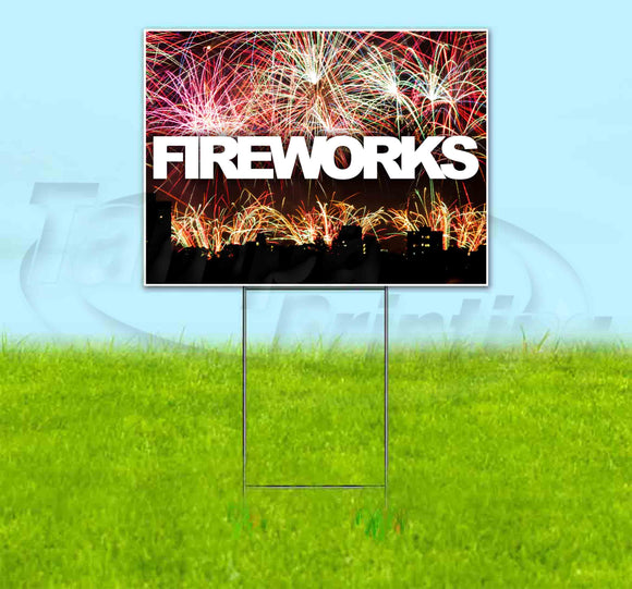 Fireworks v5 Yard Sign