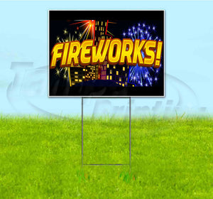Fireworks Yard Sign