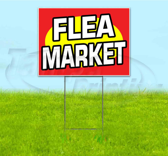 Flea Market Yard Sign