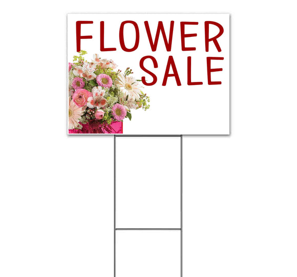 Flower Sale Yard Sign