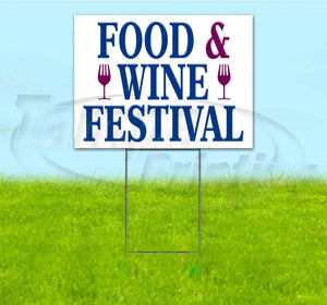 Food & Wine Festival Yard Sign