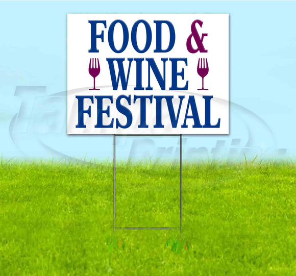 Food & Wine Festival Yard Sign