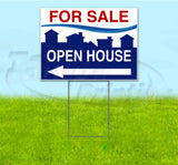 For Sale Open House Left Yard Sign