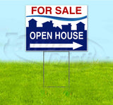 For Sale Open House Right Yard Sign