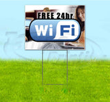 Free 24hr Wifi Yard Sign