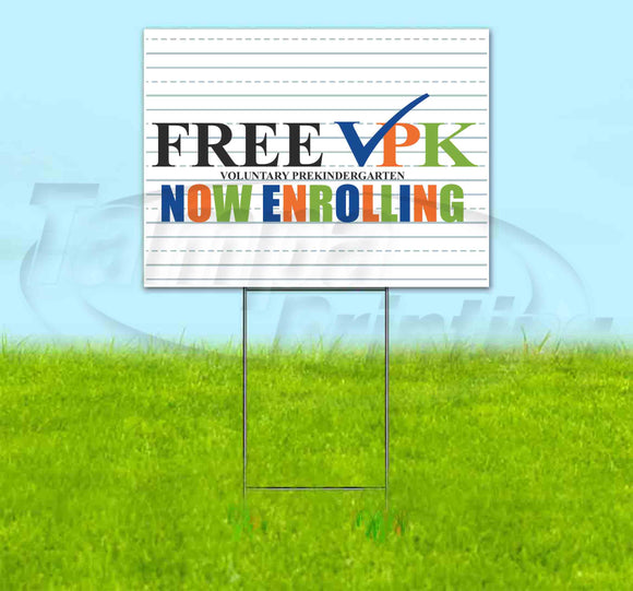 Free VPK Yard Sign