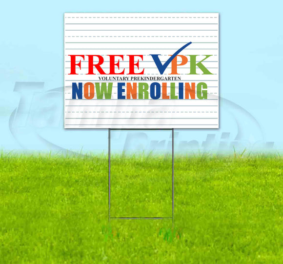 Free VPK Yard Sign