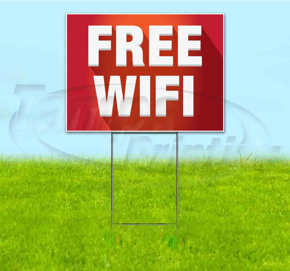 Free Wifi Yard Sign