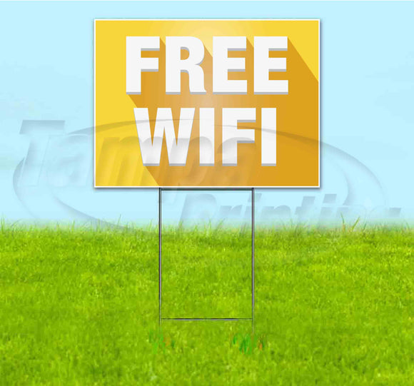 Free Wifi Yard Sign