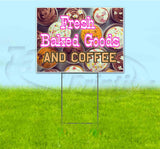 Fresh Baked Goods & Coffee Yard Sign