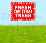 Fresh Christmas Trees Yard Sign