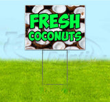Fresh Coconuts Yard Sign