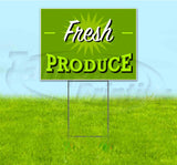Fresh Produce Yard Sign