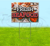 Fresh Seafood Yard Sign